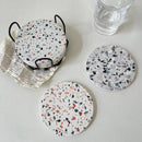 GobekUsa Diatomite Coaster: Quick-drying & Non-slip Mug Mat for Table Decoration & Insulation