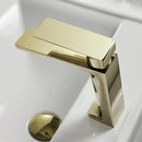 GobekUsa Brushed Nickel Bathroom Sink Faucet Single Handle Basin Mixer Tap