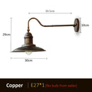GobekUsa Industrial Outdoor Wall Lamp for Porch Garden Light Stair Bedroom Lighting