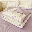 GobekUsa Cartoon Small Fresh Washed Cotton Bed Sheets Bedspread