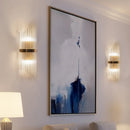 GobekUsa Gold Crystal LED Wall Lights for Bedroom Living Room Home Decoration
