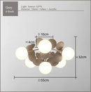 GobekUsa Frost Glass Ceiling Chandelier for Home Indoor Lighting