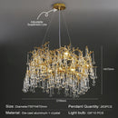 GobekUsa Crystal Chandelier: Modern Luxury Long Light for Kitchen, Dining, Living, and Bedroom