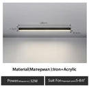 GobekUsa Black Linear LED Ceiling Light for Aisle, Bedroom, Dining, Living Room – Minimalist Design