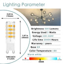 GobekUsa G9 LED Corn Bulb 3W 5W 220V 3000K 6000K Silica Gel SMD2835 Chandelier Light