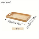 GobekUsa 1PCS Rectangular Wooden Trays - Multipurpose Kitchen Storage Organizer