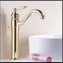 GobekUsa Antique Brass Bathroom Faucet Set with Hand Shower