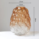GobekUsa Gradient Glass Vase for Home Decor & Hydroponic Flowers