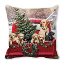 GobekUsa Christmas Short Plush Pillowcase 45x45cm Home Decor