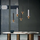 GobekUsa LED Marble Stone Pendant Light for Dining Room