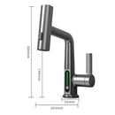 GobekUsa Digital Display Waterfall Basin Faucet with Temperature Control