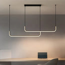 GobekUsa Black LED Pendant Chandelier for Dining Room Kitchen Bar Decor