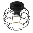 GobekUsa Industrial LED Ceiling Light: Modern Retro Loft Plafonniers for Living Room Kitchen Cage Home Decor
