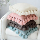 GobekUsa Knit Cushion Cover 45*45cm Soft Solid Pillow Case for Sofa Bed Nursery