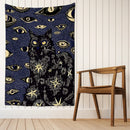 GobekUsa Cat Eyes Tapestry Wall Hanging Abstract Psychedelic Witchcraft Bohemian Home Decor