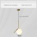 GobekUsa Glass Pendant Lights: Modern Bedroom Bedside Chandeliers for Home Indoor Decor