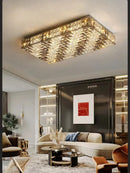 GobekUsa Crystal LED Rectangle Chandelier for Elegant Home Decor