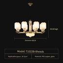 GobekUsa Luxe Jade Chandelier for Living Room, Villa, and Duplex Hall