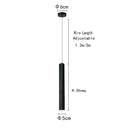 Nordic Black Double Cylinder Pendant Light