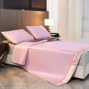 GobekUsa 1800D Cooling Fibres Bed Mat & Pillowcases Set for Summer Nights