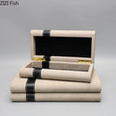 GobekUsa Leather Jewelry Box: Minimalist Decorative Storage for Dresser and Table