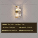 GobekUsa Crystal Wall Lamp: Elegant Living Room TV Background Bedroom Bedside Light