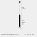 GobekUsa LED Tube Pendant Lamp for Dining Room, Bedroom, Kitchen, Bar, Hall