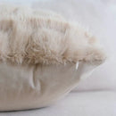 GobekUsa Cream Geometric Faux Fur Pillow Case for Luxury Home Decor