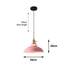 Nordic Industrial Colorful Metal Pendant Light