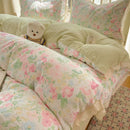GobekUsa Lace Romantic Comforter Set - Full Twin Double Size Bed Linens