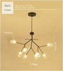 2024 GobekUsa Nordic Firefly LED Chandelier - Ideal for Living Room, Bedroom, Dining Room