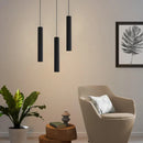 GobekUsa Black LED Crystal Staircase Chandelier: Modern Nordic Design, Creative Island Hanging Lamp