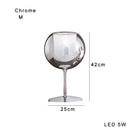 GobekUsa Gold Chrome Glass Table Decor Lamp for Luxury Living Room, Villa, Store, Cafe