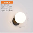 GobekUsa Gold Glass Ball LED Wall Light for Living Room Bedroom Bathroom Decor