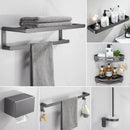 GobekUsa Bathroom Hardware Set: Towel Rack, Shelf, Paper Holder, Towel Holder, Toilet Brush Holder