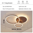 GobekUsa LED Round Ceiling Chandelier for Modern Living Room, Bedroom, Restaurant - Circle Rings Lighting Fixture