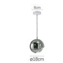 GobekUsa Gold Chrome Ball Pendant LED Light for Kitchen, Bedroom, Dining Room