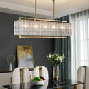 GobekUsa Glass Restaurant Chandelier: Modern Luxury Led Lighting Fixture for Living Room Home Decor