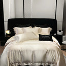 GobekUsa Lace Patchwork Silk Cotton Luxury Bedding Set Queen King Size