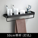 GobekUsa Black Aluminum Bathroom Corner Shelf Wall Mounted Storage Holder