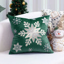 GobekUsa Christmas Tree Embroidered Cushion Cover - Festive Decor Pillow Cover