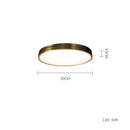 GobekUsa Copper Ceiling Lamp: Modern Round Surface Mounted Lighting for Bedroom