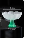 GobekUsa Lotus Flower Glass Tea Cups - Set of 2