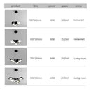 GobekUsa Black White Diamond LED Ceiling Chandelier for Modern Home and Office