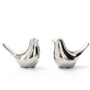 GobekUsa Golden Silver Bird Figurines Modern Ceramic Statues - Home Decor Wedding Gifts