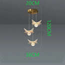GobekUsa Butterfly LED Chandelier Copper Pendant Light for Bedroom Living Room Decoration