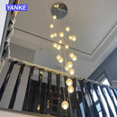 GobekUsa Crystal Bubble Ball Pendant Light for Home Decor and Hospitality Spaces