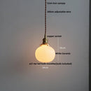 GobekUsa Copper White Glass LED Pendant Lamp for Modern Living Room Decor
