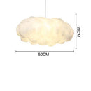 GobekUsa Cloud Cotton Pendant Light Chandelier for Living Dining Room