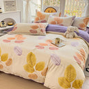 GobekUsa Brushed Cotton Printed Duvet Cover Set - Single/Double Bed Bedclothes